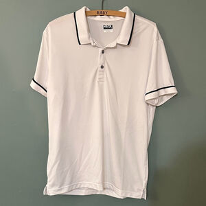 GSX Classic White Polo with Black Accents